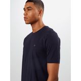 FYNCH-HATTON T-shirt - Unikleur - Navy - Lange Mouwen - Ronde Hals