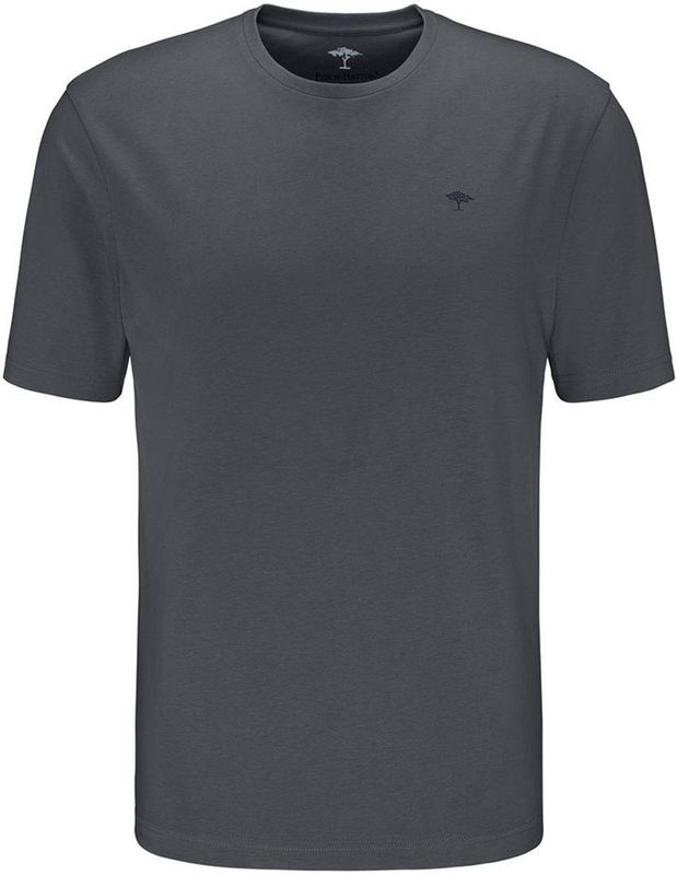 Donkergrijs T-shirt - Unikleur - Lange Mouwen - Ronde Hals