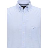 Fynch Hatton - Overhemd - Blauw - 100% Katoen - Lange Mouwen - Button-Down-kraag