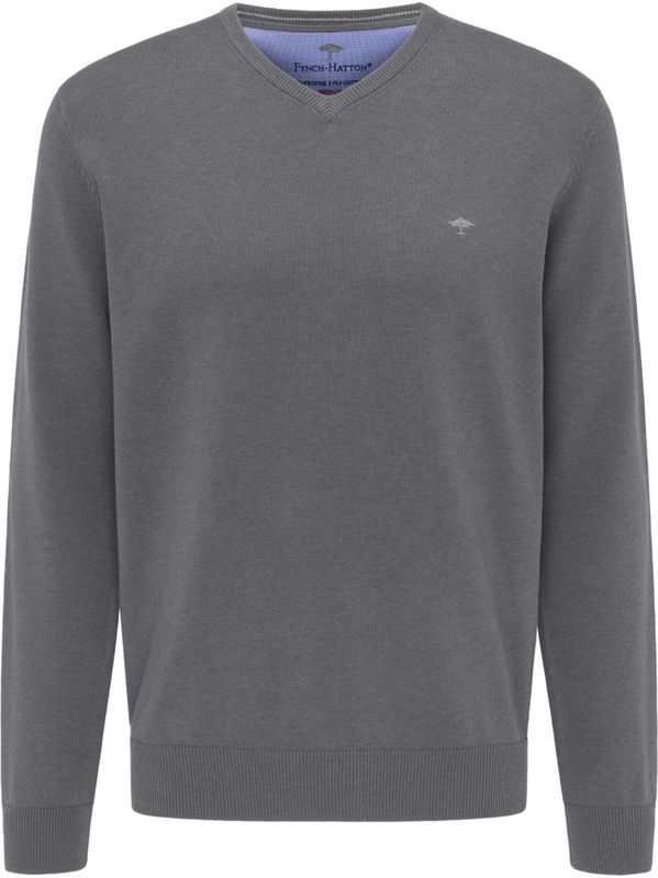 FYNCH-HATTON Strickpullover »FYNCH-HATTON Pullover mit V-Kragen«, (1 tlg.), mit V-Ausschnitt