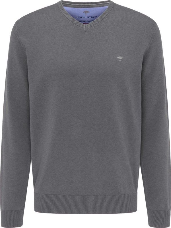 Fynch-Hatton - Ref.SFPK 211 - Gebreide Trui - Grijs - Soedelbreisel