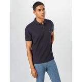 Fynch Hatton - Korte Mouw Poloshirt - Katoen - Casual Fit - Blauw