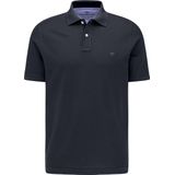 Fynch Hatton - Korte Mouw Poloshirt - Katoen - Casual Fit - Blauw