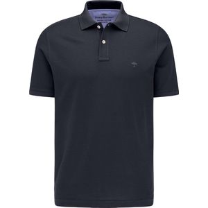 Fynch Hatton - Korte Mouw Poloshirt - Katoen - Casual Fit - Blauw
