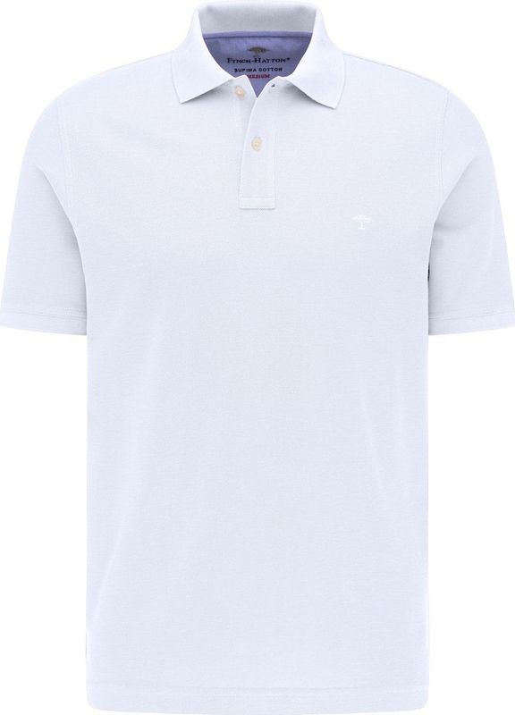 Fynch-Hatton - Casual Fit Poloshirt - Katoen - Geribbelde Kraag