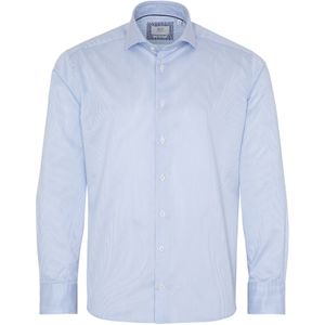Eterna, Heren, Overhemden, Blauw, Maat: L Katoen,