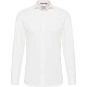 Eterna - Overhemd - Wit - Twill - Lange Mouwen - Slim Fit
