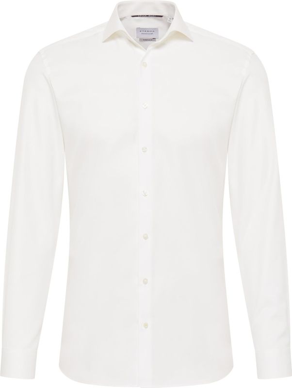 Eterna - Overhemd - Wit - Twill - Lange Mouwen - Slim Fit