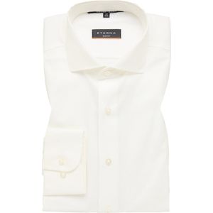 ETERNA - Slim Fit Overhemd - Ecru - 100% Katoen - Strijkvrij