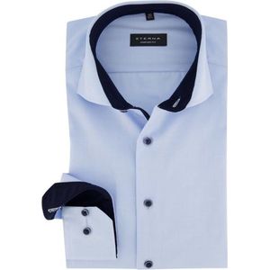 ETERNA - Comfort Fit - Overhemd - Lichtblauw - 100% Katoen - Strijkvrij
