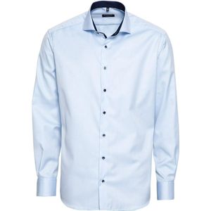ETERNA - Comfort Fit - Overhemd - Lichtblauw - 100% Katoen - Strijkvrij