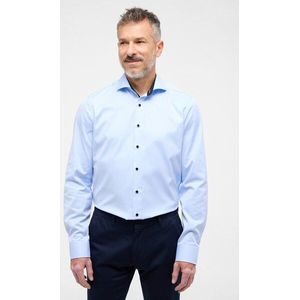 ETERNA slim fit overhemd - niet doorschijnend twill - lichtblauw (contrast) - Strijkvrij - Boordmaat: 41