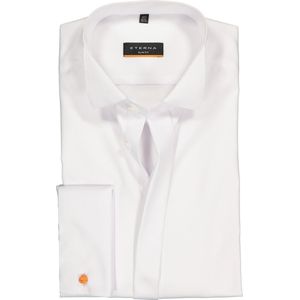 ETERNA - Slim Fit - Overhemd - Wit - Strijkvrij - Boordmaat: 40