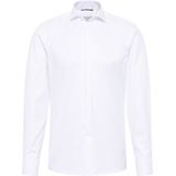 ETERNA - Slim Fit - Overhemd - Wit - Dubbele Manchet - Strijkvrij