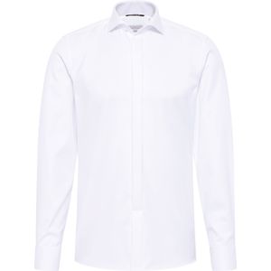 ETERNA - Slim Fit - Overhemd - Wit - Dubbele Manchet - Strijkvrij