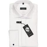 ETERNA - Comfort Fit - Overhemd - Wit - Dubbele Manchet - Strijkvrij