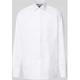ETERNA - Comfort Fit - Overhemd - Wit - Dubbele Manchet - Strijkvrij