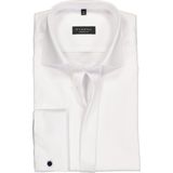ETERNA - Comfort Fit - Overhemd - Wit - Dubbele Manchet - Strijkvrij
