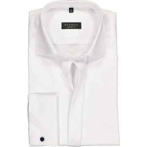 ETERNA - Comfort Fit - Overhemd - Wit - Dubbele Manchet - Strijkvrij
