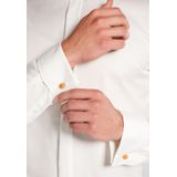 Eterna - Slim Fit Overhemd - Blauw - Twill - Lange Mouwen