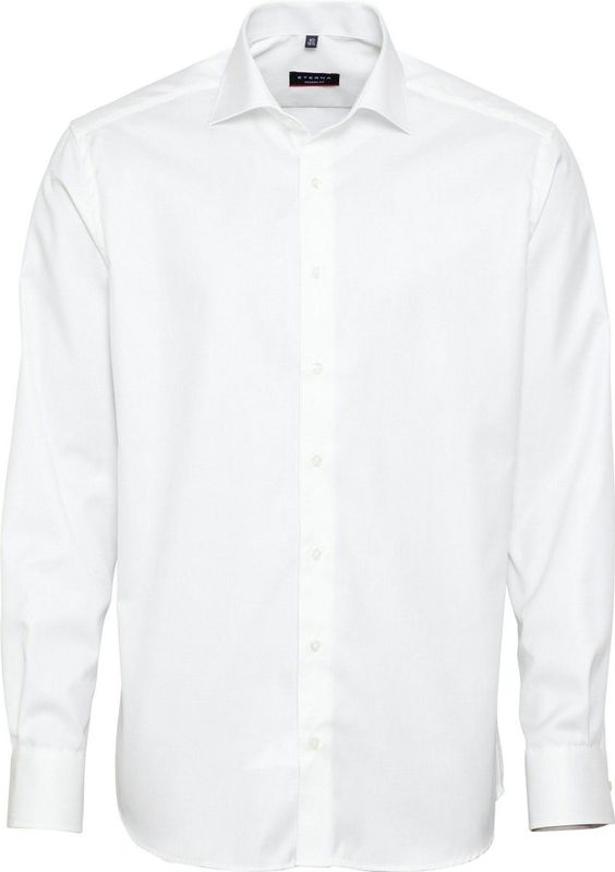 ETERNA - Overhemd - Licht Blauw - Twill - Korte Mouwen