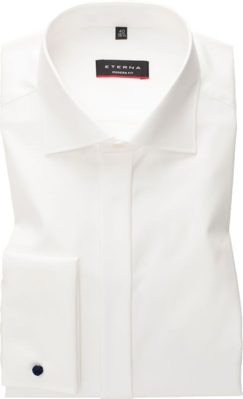 Eterna - Heren Overhemd - Lichtblauw - Twill - Lange Mouwen