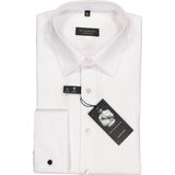 ETERNA - Comfort Fit - Overhemd - Wit - Dubbele Manchet - Strijkvrij