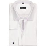 ETERNA - Comfort Fit - Overhemd - Wit - Dubbele Manchet - Strijkvrij