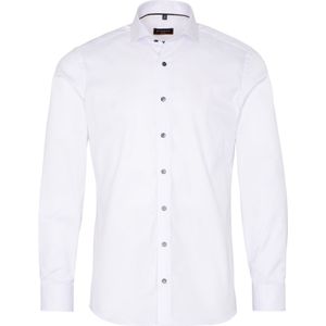 ETERNA - Overhemd - Wit - 100% Katoen - Haifisch Kraag - Lange Mouwen