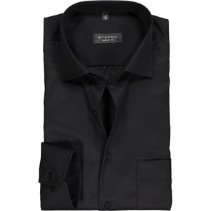 ETERNA - Overhemd - Zwart - 100% Katoen - Kent Kraag