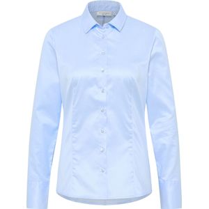 ETERNA - Blouse - Lichtblauw - Korte Mouwen - Slim Fit