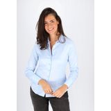ETERNA - Blouse - Lichtblauw - Korte Mouwen - Slim Fit