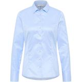 ETERNA - Blouse - Lichtblauw - Korte Mouwen - Slim Fit
