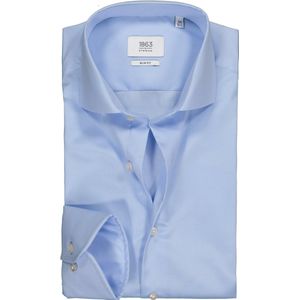 ETERNA 1863 Slim Fit Overhemd - Lichtblauw - 2-Ply Twill - Strijkvrij