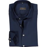 ETERNA - Slim Fit Overhemd - Blauw - Lyocell - Strijkvriendelijk