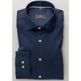 ETERNA - Slim Fit Overhemd - Blauw - Lyocell - Strijkvriendelijk
