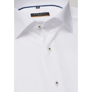 ETERNA - Slim Fit Overhemd - Blauw - Lyocell - Strijkvriendelijk