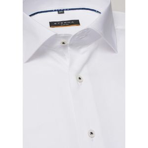 ETERNA - Slim Fit Overhemd - Blauw - Lyocell - Strijkvriendelijk