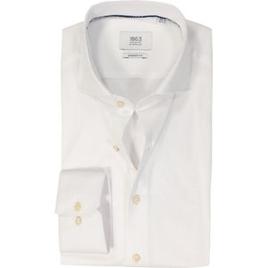 ETERNA - Modern Fit - Overhemd - Wit - 100% Katoen - Strijkvriendelijk