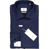 ETERNA - 1863 - Modern Fit Overhemd - Donkerblauw - 2-Ply Twill - Strijkvrij