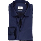 ETERNA - 1863 - Modern Fit Overhemd - Donkerblauw - 2-Ply Twill - Strijkvrij