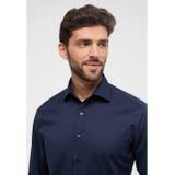 ETERNA - Modern Fit - Overhemd - Donkerblauw - 100% Katoen - Strijkvrij