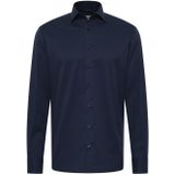 ETERNA - Modern Fit - Overhemd - Donkerblauw - 100% Katoen - Strijkvrij