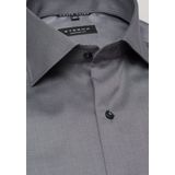 ETERNA - Comfort Fit Overhemd - Antraciet Grijs - Katoen - Strijkvrij