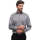 ETERNA - Comfort Fit Overhemd - Antraciet Grijs - Katoen - Strijkvrij