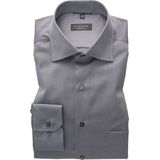 ETERNA - Comfort Fit Overhemd - Antraciet Grijs - Katoen - Strijkvrij