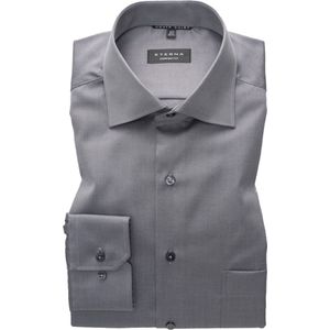 ETERNA - Overhemd - Antraciet Grijs - 100% Katoen - Strijkvrij