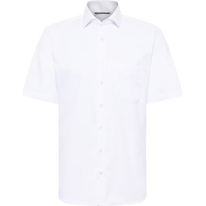ETERNA - Modern Fit Overhemd - Wit - Katoen - Korte Mouw