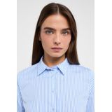 Blouse - Gestreept - Satijn - Lange Mouw - Normale Pasvorm