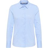 Blouse - Gestreept - Satijn - Lange Mouw - Normale Pasvorm